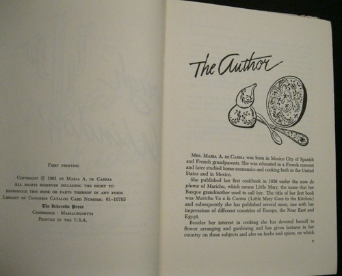 MEXICO THROUGH MY KITCHEN WINDOW HB/DJ FIRST PRINTING 1961 MARIA A. de CARBIA - Picture 5 of 8