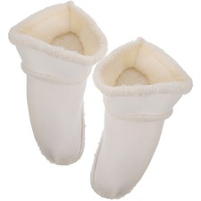 2Pairs White Warmth Slipper Lining Plush Comfortable Liner for Clogs and Sandals