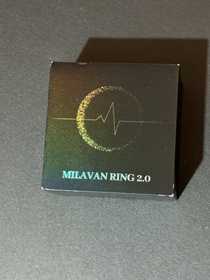 Milavan Ring 2.0 Smart Ring Fitness Tracker Size 9 BLACK