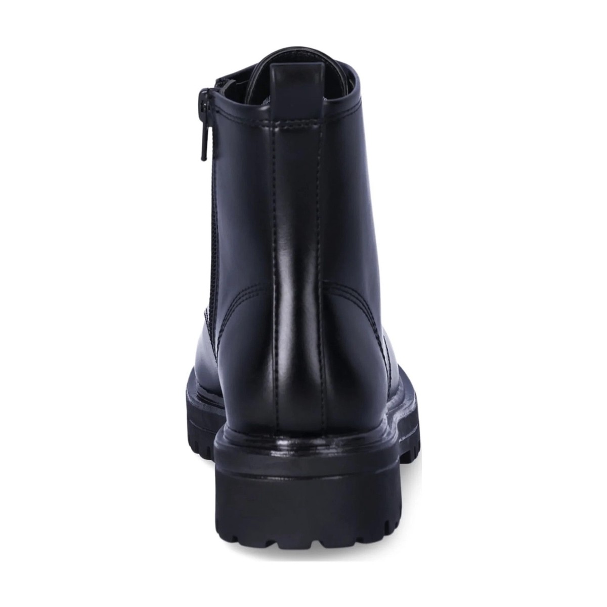 NEW 90s Y2K Style Combat Boot Side Zip Lace Up Black Youth Big