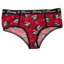 NWT TORRID Cheeky Pantie Sz 00X-1X-2X-3X-4X Red Black Disney Mickey Minnie Heart