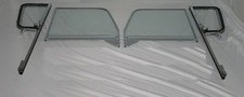 Glass 1955 - 1959 Chevy Gmc Pickup Clear Vent Post Door Assembled Chrome Frame