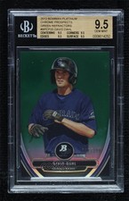 2013 Bowman Platinum Prospects Chrome Green Refractor David Dahl BGS 9.5 e8i