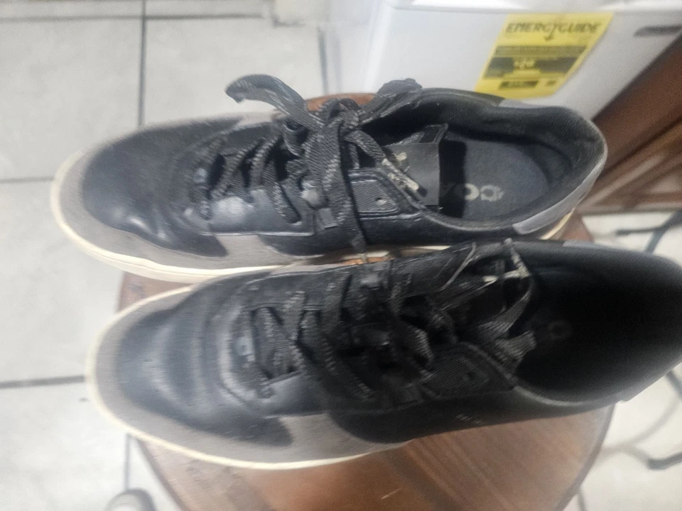 Zapatillas Coach Citysole Court para hombre 10,5 cuero parte superior baja negras grises Foto 3 de 4