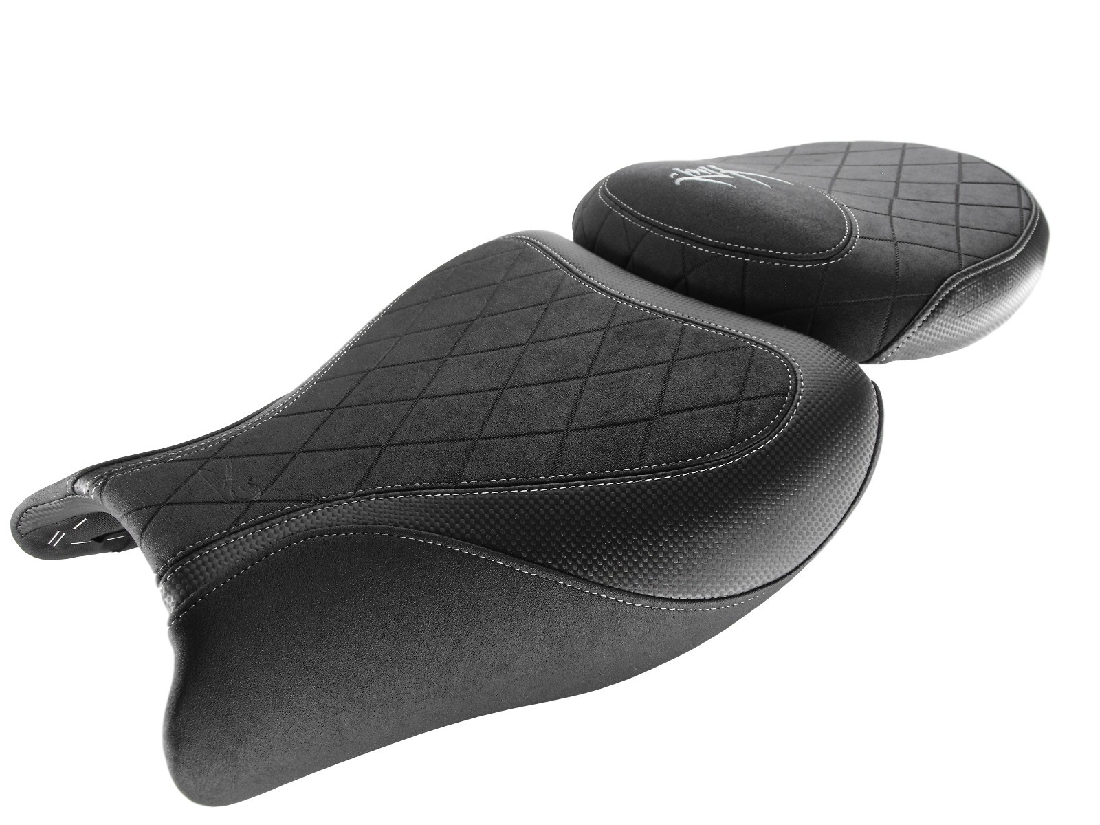 Housse de selle Top Sellerie Suzuki GSX1300R Hayabusa 2008-2020 finition premium noire HSD5281