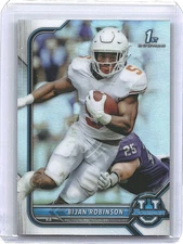 2021-22 Bowman University Bijan Robinson Silver Refractor 1st #31 Falcons Texas