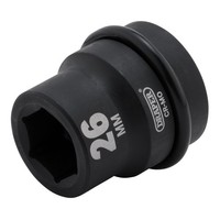 Draper 05107 AufprallschlüSsel 26Mm 1In Vierkantantrieb 6-Kant Chrom-Moly