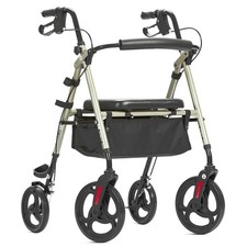 Elenker Medical Mobility Rollator Walker with 10" Wheel Adjustable Seat Arms