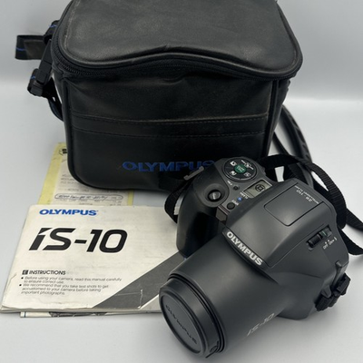 #ad #ad Olympus IS 10 Film Camera 28 110 mm 35mm Point and Shoot Tested With Bag $35.99