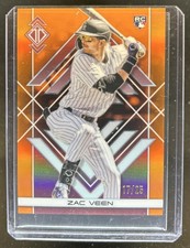 2025 Topps Transcendent Zac Veen Icons Chrome RC Orange Refractor #/25