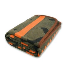 Merino Wool Blanket - Warm, Thick, Washable, 87 x 63 Large Throw for Outdoors...