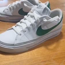 Nike Court Legacy GS Kids Lace-Up Low Top Sneakers White/Green US 5 FQ8874-102