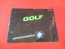 Golf Black Box Version Nintendo NES Instruction Manual Booklet ONLY G