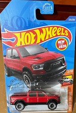 HOT WHEELS HOT TRUCKS 2020 RAM 1500 REBEL RED 225/250. SEE COMBINED OFFERS!