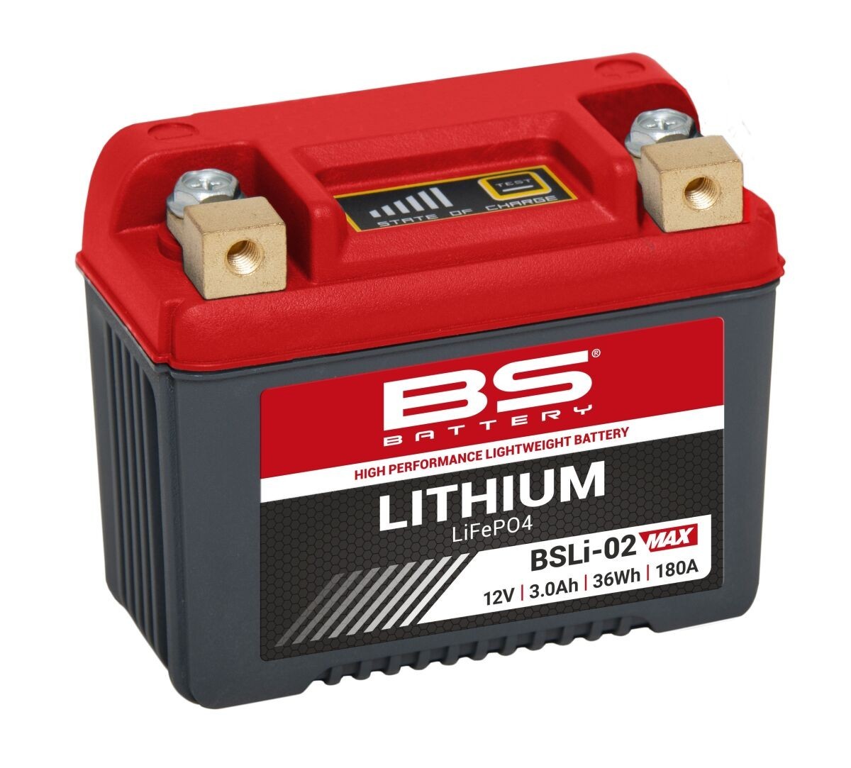 Batterie lithium BS-Li02 Max de BS Battery pour moto performance