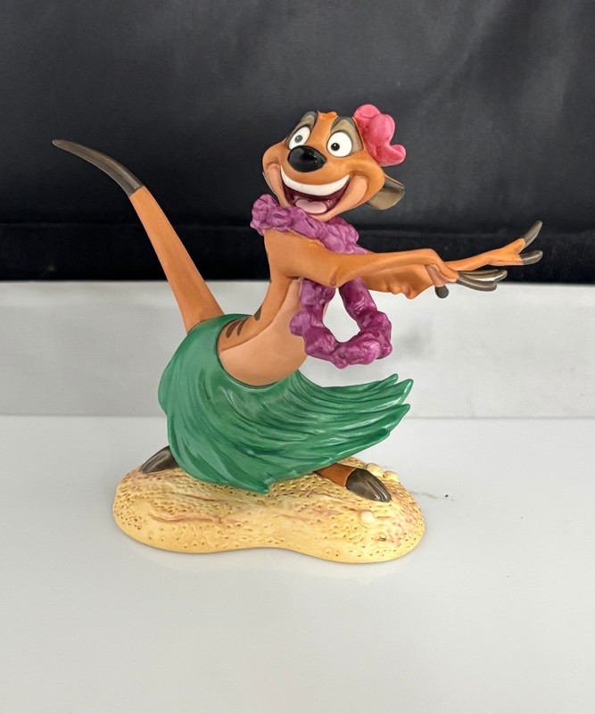 WDCC The Lion King Timon Luau Figurine, Please Read