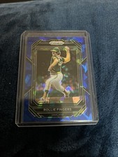 Rollie Fingers 2023 Panini Prizm Baseball 272 Cracked Ice Blue Prizm HOF