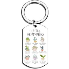 Mental Health Keychain Gift Gentle Reminders Positivity Self Love Cute Keyring