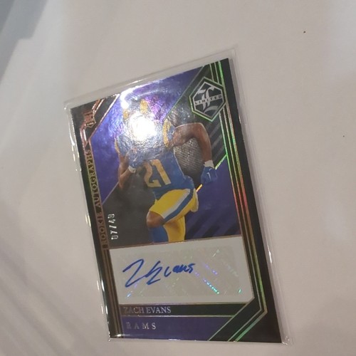 Zach Evans - 2023 Panini Limited - Rookie Autographs #230 /49 - AU - RC - Picture 4 of 5
