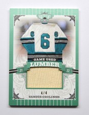 2021-22 Leaf Lumber Game Used Lumber Emerald #GULSO1 Sandis Ozolinsh 4/4