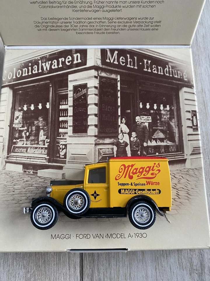 Lesney Matchbox Models of Yesteryear Y-21 "1930 Ford Model A Maggi" Sonder-OVP - Bild 2 von 4