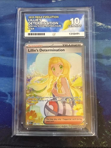 Pokémon TCG Lillie's Determination 184/132 Mega Evolution SIR English Ace 10