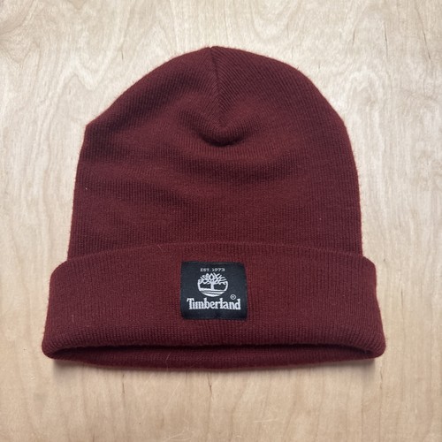 Timberland Dark Red Winter Beanie Hat