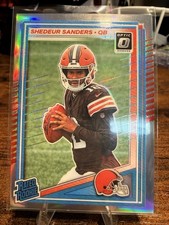 Shedeur Sanders RC Donruss Optic Rated Rookie Silver Holo Prizm Browns 🔥