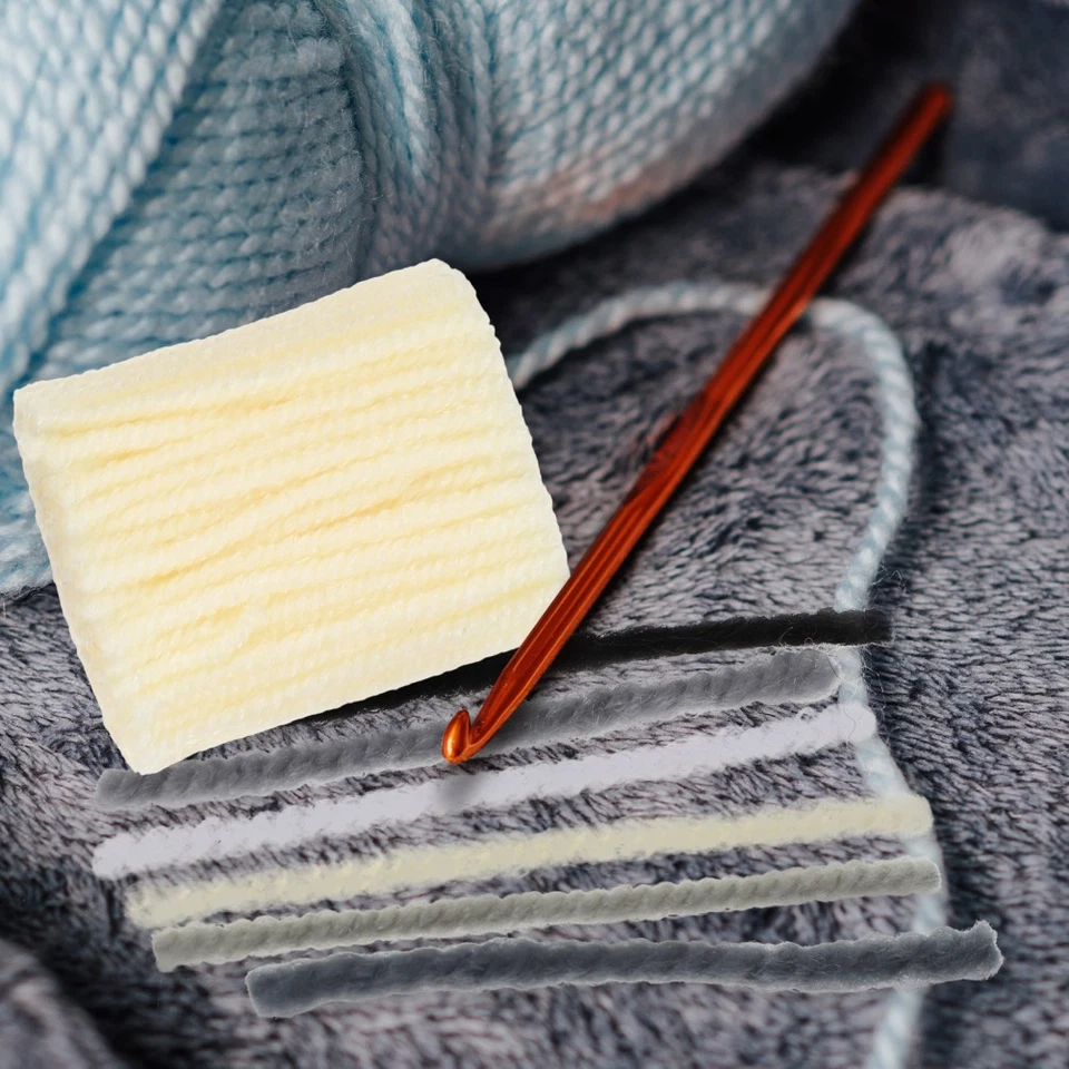  12 Pcs DIY Teppichgarn Knüpfgarn Handgefertigtes Handwerk -Häkelgarn - Bild 3 von 4