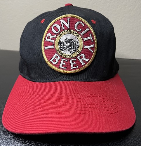 Vintage Iron City Beer Pittsburgh Brewing Hat Cap Patch Snapback KC Caps Y2K