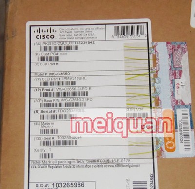 NEW Cisco Catalyst WS-C3650-24PD-E Switch   Fast Delivery！