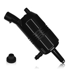 QBOONPT Windshield Washer Pump W/Grommet Replacement OEM 89025062 Black