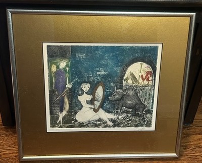 Guillermo Silva Santamaria-Antes de la Corrida #27 SIGNED 1966