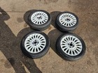 2008 FIAT 500 ET35 6Jx18 ALLOY WHEELS  TYRES SET OF 4 185 55 R15