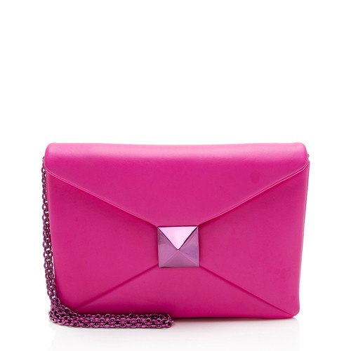 Valentino Lambskin One Stud Shoulder Bag