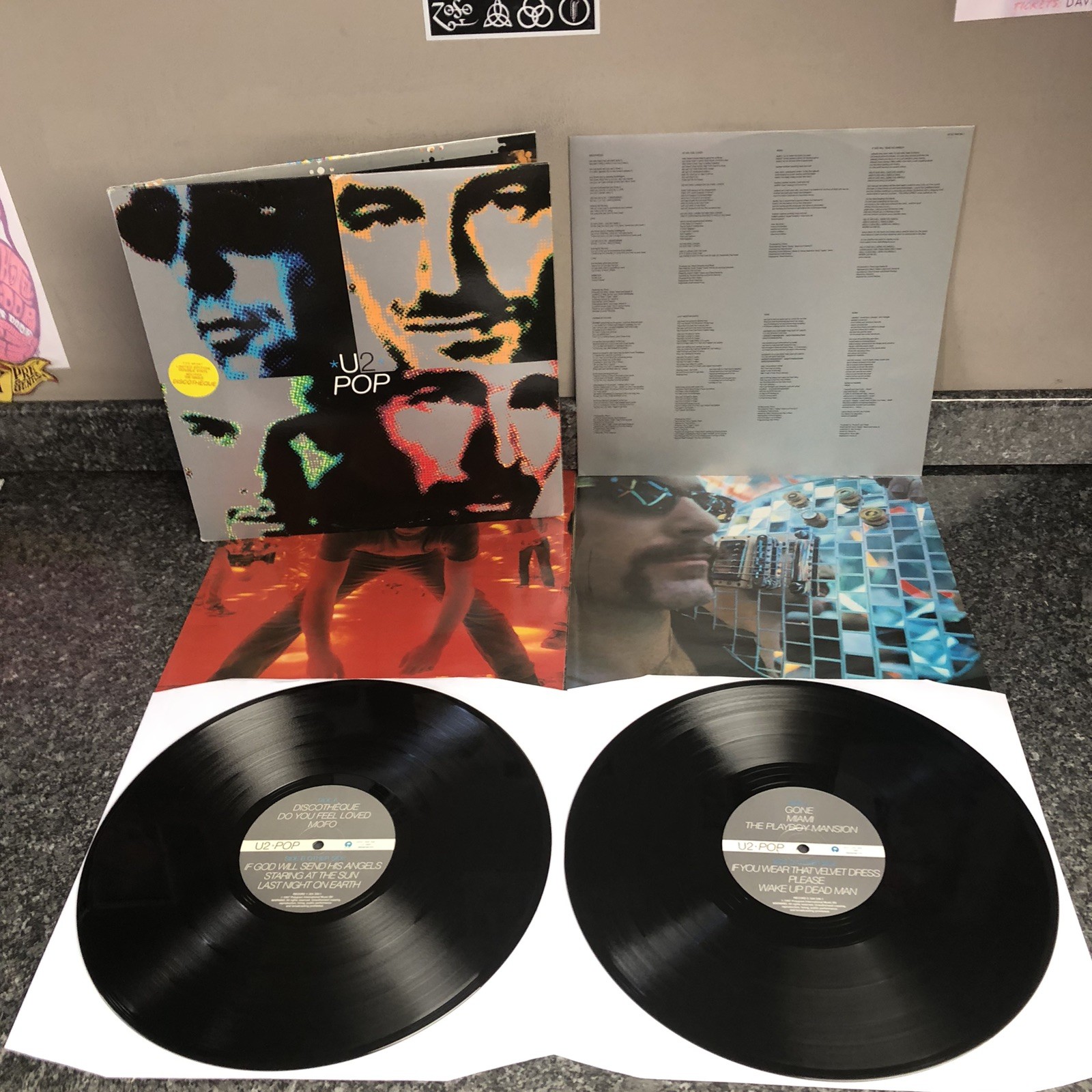 DOUBLE LP VINYL U2 ALBUM POP LIMITED EDITION U2 10 EUROPE 1ST PRESS 1997 EX/NM-