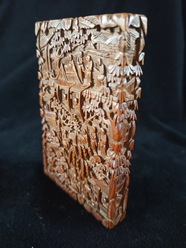 19th Century Chinese Hand Carved Card case - Image 4 of 4