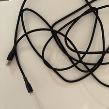 New Xtra 10 ft Braided Thick/Durable Cable USB to iPhone Rapid Charger Black