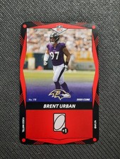 2025 UNO Elite Red #178 Brent Urban Baltimore Ravens