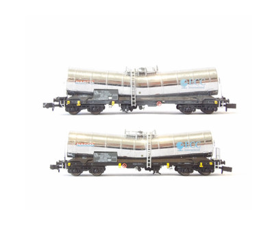 2 x Dapol Spur N Silver Bullet Nacco ECC Waggons