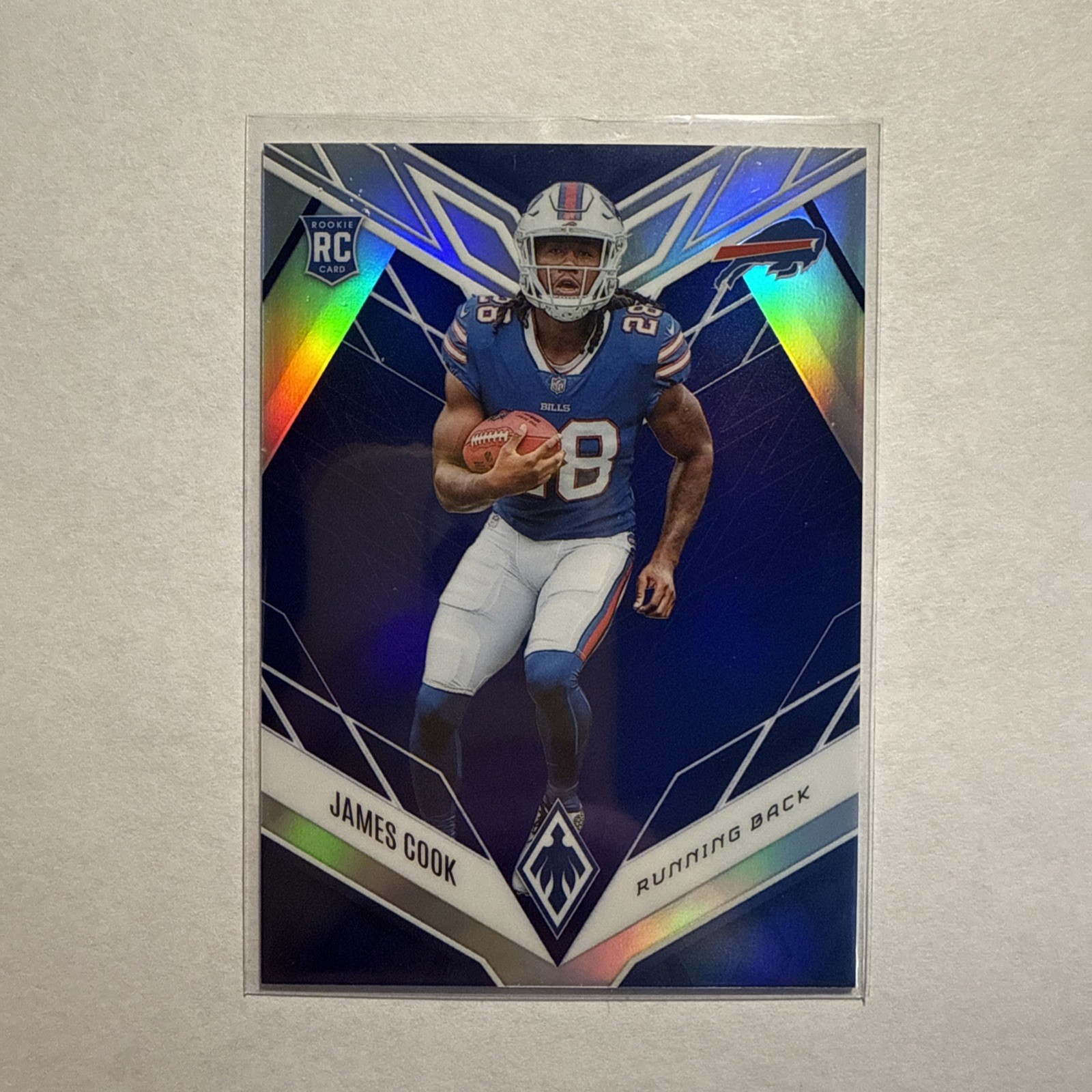 2022 Panini Phoenix James Cook Blue Prizm RC /35 SP #115 Buffalo Bills Rookie