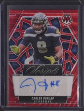 2025 PANINI MOSAIC #SCR-CDP CARLOS DUNLAP SCRIPTS RED WAVE PRIZM AUTO