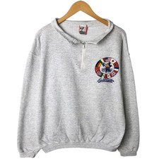 Vintage 90'S Disney Designs Mickey Mouse Epcot collared half-zip sweatshirt ...