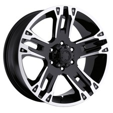 Ultra 235 Maverick 18x9 6x139.7 Et12 Gloss Blk Diamond Cut Qty Of 1