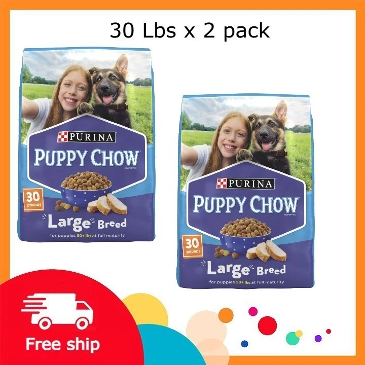 Purina Puppy Chow Dry Dog Food for Large Breeds, High Protein Growth w/ Chicken