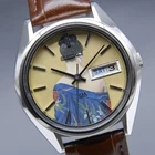 CLA'd [N MINT] Vintage SEIKO Lord Matic 5606-7281 LM 37mm UKIYOE AT Men's Watch