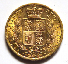 Australia. 1873 Sydney - Shield Sovereign.. aU/UNC - Full Lustre reverse