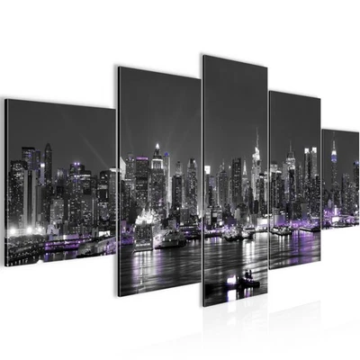Wandbilder Wohnzimmer XXL Städte Moderne Bilder 200 x 100 cm - Bild 1 von 4