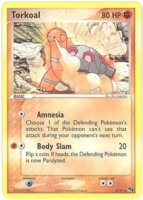 Pokemon Card - POP #1 Promo 10/17 - TORKOAL - NM/M