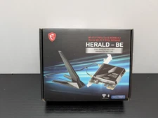 MSI HERALD-BE WIFI 7 MAX, NCM865 Tri-Band Wi-Fi 7 & Bluetooth 5.4 PCIe Adapter
